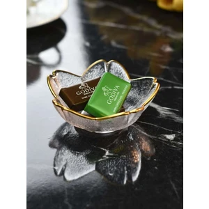 İnova Home Kare Cam Mini Gold Detaylı Çerezlik-Sosluk Takımı 6'lı