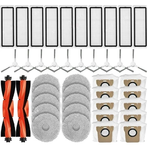 Robotlu Vakum Için X20+ / X20 Plus Yedek Parça Aksesuarları Ana Yan Fırça Hepa Filtre Paspas Bezi Toz Torbası (Yurt Dışından)