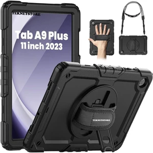 TEKNETSTORE Samsung Galaxy Tab A9 Plus 11 Inç Tablet Uyumlu SM-X210 Tablet Kılıfı Askılı Defender Yüksek Koruma