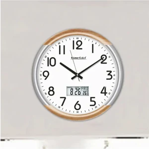M3 Decorium Toplantı Odası Termometreli Tarih Gün Ay Yıl Gösteren Duvar Saati