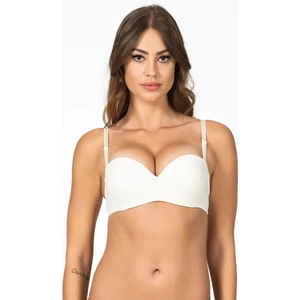 Kadın Ekru Balenli Destekli Straplez Sütyen 1110P