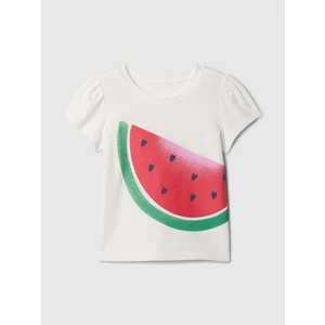 Kız Bebek Kırık Beyaz Mix And Match Grafikli T-Shirt