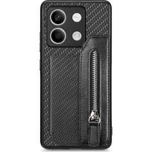 4U Sky C1-04 Xiaomi Redmi Note 13 4g Cüzdan Kılıf Pu+Pc+Tpu Telefon Kılıfı Kickstand-Siyah (Yurt Dışından)