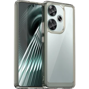 4U Sky Xiaomi Poco F6 5g Kılıf Için Tpu + Akrilik Telefon Kabuk Mobil Aksesuarları -Şeffaf Gri (Yurt Dışından)