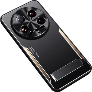 4U Sky Xiaomi 14 Ultra Kılıf Kickstand Alüminyum Alaşım + Tpu Hibrit Telefon Kapak Koruyucu-Altın Için (Yurt Dışından)