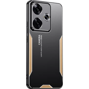 4U Sky Xiaomi Poco F6 5g Kılıf Alüminyum Alaşım + Pc + Tpu Şok Emme Telefon Kapağı-Altın (Yurt Dışından)