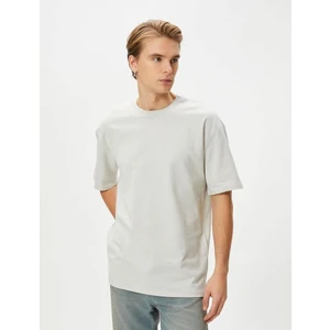 4SAM10069HK Koton Erkek T-Shirt Gri