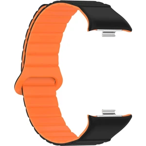 Redmi Watch 4 / Mi Band Pro 8 Uyumlu Magnetik Silikon Kordon & Kasa Koruma 2 In 1 Premium Kayış