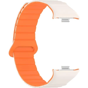 Redmi Watch 4 / Mi Band Pro 8 Uyumlu Magnetik Silikon Kordon & Kasa Koruma 2 In 1 Premium Kayış