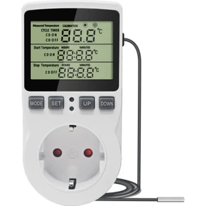 KT3100 Fişli Termostat Isı Kontrol Cihazı Ister Termostat Ister Zaman Ayarlı Priz Oda Termostatı