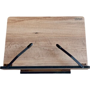 İsfahan Ahşap Kitap Okuma Standı Masaüstü Ahşap Kuran Rahlesi Tablet Tutucu