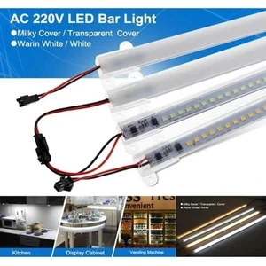 Dora Led  220 Volt 4014 Çubuk LED Beyaz 6000-6500K-OPAK Cam 50 cm Kasalı Dim Edilebilir Bar LED 220V