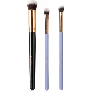 Profesyonel Oval Yapılı Kapatıcı Fırçası + Deniz Kızı Serisi Gölgelendirme + Açılı Gölgelendirme Fırçası