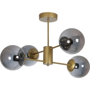 Oscar Modern Lüks Tasarım Eskitme Renk Kasa Füme Camlı Salon - Mutfak - Yatak Odası 4 Lü Avize