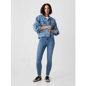 Kadın Mavi High Rise Favorite Jegging Jean Washwell Pantolon