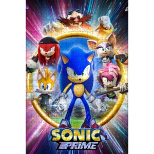 Sonic Prime (2022) Film Posterinin 500 Parça Puzzle Yapbozu Sürüm2