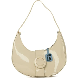 Krem Oval Aksesuarlı Oval Rugan Baget