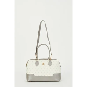 Pierre Cardin Beyaz Monogram Uzun Askılı Kol Çantası 05PO23Y1734-MN By