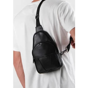 Erkek Çapraz Askılı Hakiki Deri Omuz Çantası -  Bodybag - Freebag