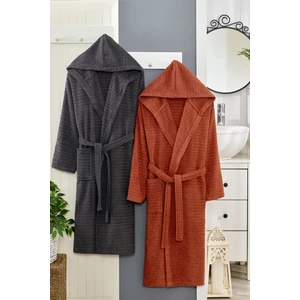 Sternen Glanz Unisex Pamuklu Çift Bornoz Seti