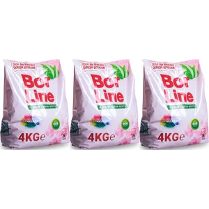 Bor Line Matik Toz Çamaşır Deterjanı 12KG (Renkliler Için) 78 Yıkama (3pk*4kg)