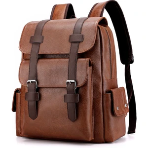 Büyük Kapasiteli Yumuşak Pu Bilgisayar Seyahat Sırt Çantalarının Kore Versiyonu (Yurt Dışından)