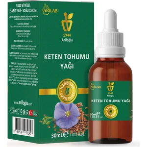 Arlab Keten Tohumu Yağı 30ML %100 Saf Arifoğlu