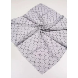 Desenli Keten Flamlı Eşarp - Desen-12