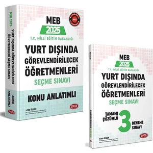 Data Yayınları 2025 MEB Yurt Dışında Görevlendirilecek Öğretmenleri Seçme Sınavı Konu Anlatımlı ve Deneme Sınavı Seti