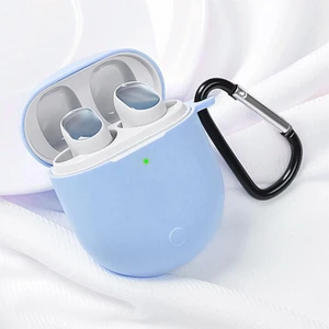 - Xiaomi Redmi Buds 3 Pro / Airdots 3 Pro Uyumlu Silikon Kılıf - Kopçalı Kulaklık Kılıfı