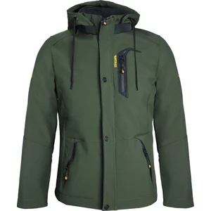 Erkek Softshell Su ve Rüzgar Geçirmez Içi Kürklü Kapüşonlu Mont Haki