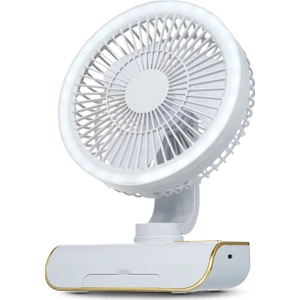 Masaüstü Çok Fonksiyonlu Fan USB Şarj Edilebilir Fan (Yurt Dışından)