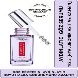 Paris Revitalift Filler Göz Çevresini Aydınlatıcı, Koyu Halka Görünümünü Azaltan Göz Serumu 20ML