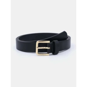 Brand & Belt 3.cm Kare Tokalı Gold Kemer