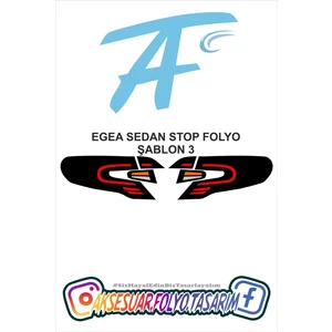 Aksesuar Folyo Tasarım Egea Sedan Stop Folyo Model 3