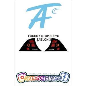 Aksesuar Folyo Tasarım Ford Focus-1 Sedan Stop Folyo
