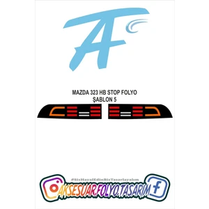 Aksesuar Folyo Tasarım Mazda 323 Hb Stop Folyo
