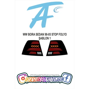 Aksesuar Folyo Tasarım Bora Sedan Stop Folyo Model 1