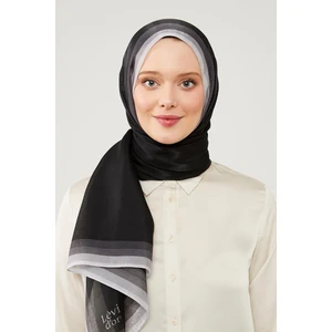 Siyah Renk Geçişli Kehribar Şal