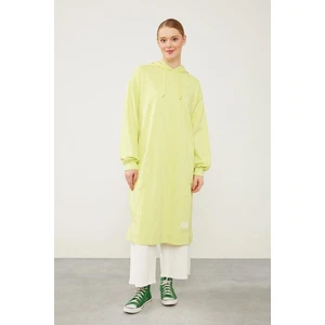 Levidor A.Yeşil Kapüşonlu Gizli Cepli Uzun Sweat