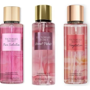 Vıctorıa's Secret Pure Seduction-Velvet Petals-Temptation Vücut Spreyi Üçlü Set