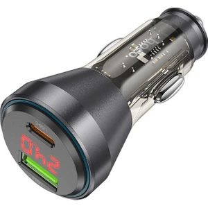 NZ12B Unimpeded PD48W USB + Type-C Araç Çakmaklık Hızlı Şarj Aleti