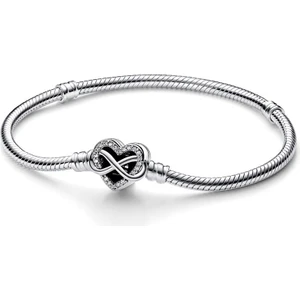 Sonsuz Kalp Klipsli Yılan Zincir 592645C01-19CM
