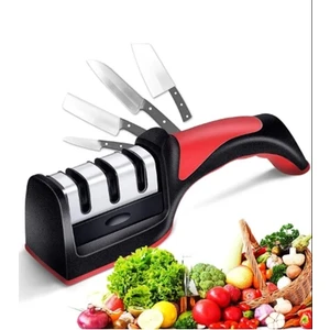 Kitchen Live Profesyonel Bıçak Bileme Aleti 3 Açılı Elmas El Bıçakları Bileme Aparatı Ergonomik Saplı