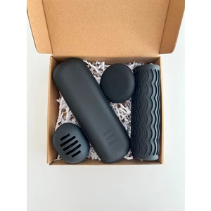 Mama Stuff Silikon Makyaj Çantası Seti Büyük Siyah
