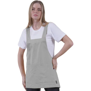 Exve Exclusive Gri Çift Cepli Basic Çok Amaçlı Önlük Apron Şef Barista Ressam Işçi  Mutfak Önlüğü