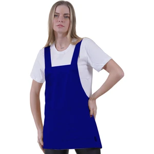 Exve Exclusive Saks Mavisi Çift Cepli Basic Çok Amaçlı Önlük Apron Şef Barista Ressam Işçi  Mutfak Önlüğü