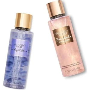 Victoria's Secret Midnight Bloom-Bare Vanilla Işıltılı Vücut Spreyi Ikili Set
