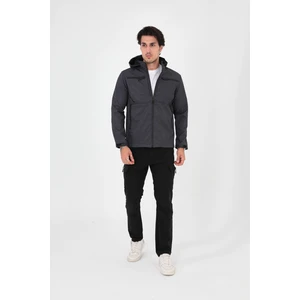 Camp Scoutland CAMP456 Outdoor Softshell Su Ve Rüzgara Dayanıklı içi Polarlı Seyyar Kapüşonlu Erkek Taktik Mont