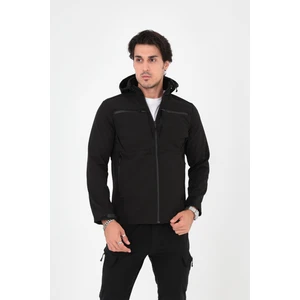 Camp Scoutland CAMP456 Outdoor Softshell Su Ve Rüzgara Dayanıklı içi Polarlı Seyyar Kapüşonlu Erkek Taktik Mont